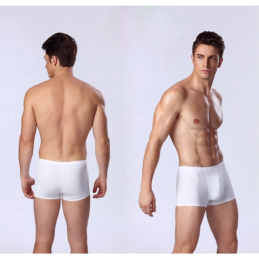 Combo 3 quần lót nam boxer Nhật Bản, Quần sịp đúc lụa mặc như không mặc