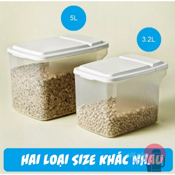 Hộp nhựa có tay cầm Lock&Lock Handy Container dùng bảo quản thực phẩm P-1738 P-1739