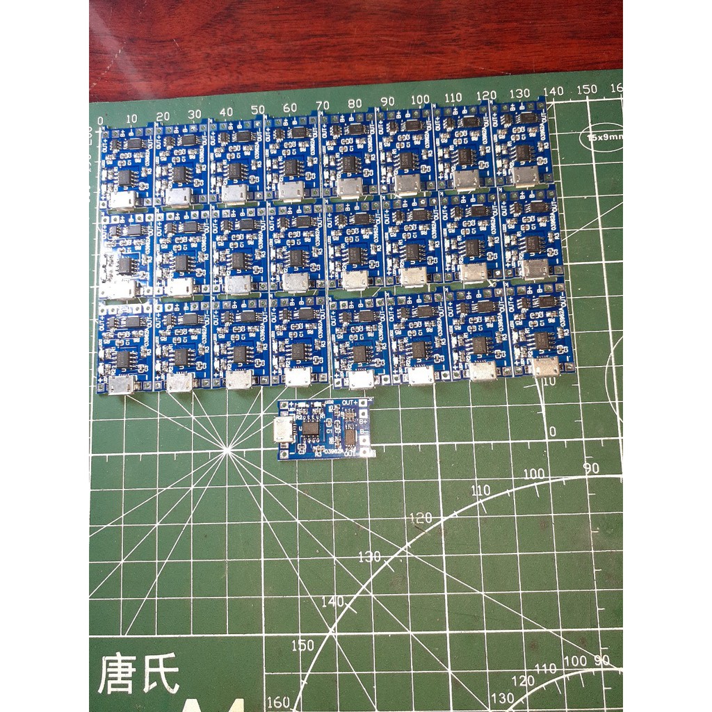 Mạch sạc 1s pin Li-ion 18650 TP4056 V2 (Có Bảo Vệ).  BN.