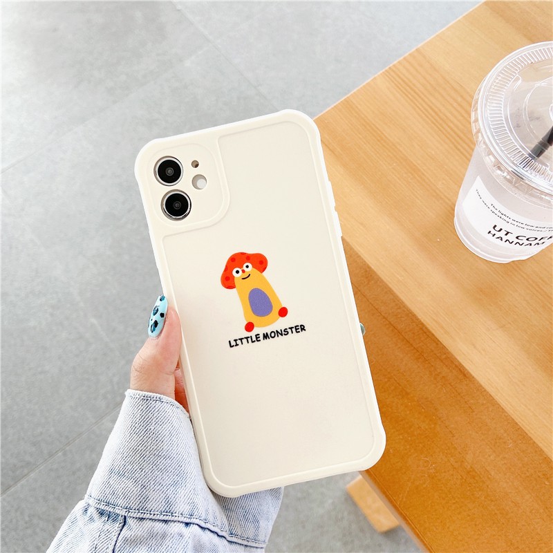 Ốp lưng iphone Little Monste cạnh vuông in hình viền 6/6plus/6s/6splus/7/7plus/8/8plus/x/xs/11/12/pro/max/plus/promax