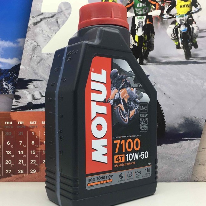 Dầu nhớt motul 4t 7100 10w50 1L( mẫu mới 2020)