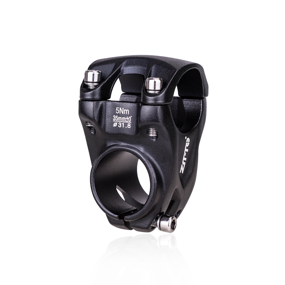 Trục nối Ztto ngắn màu đen nhẹ 0 độ 35mm tay lái 31.8mm cho xe đạp mtb