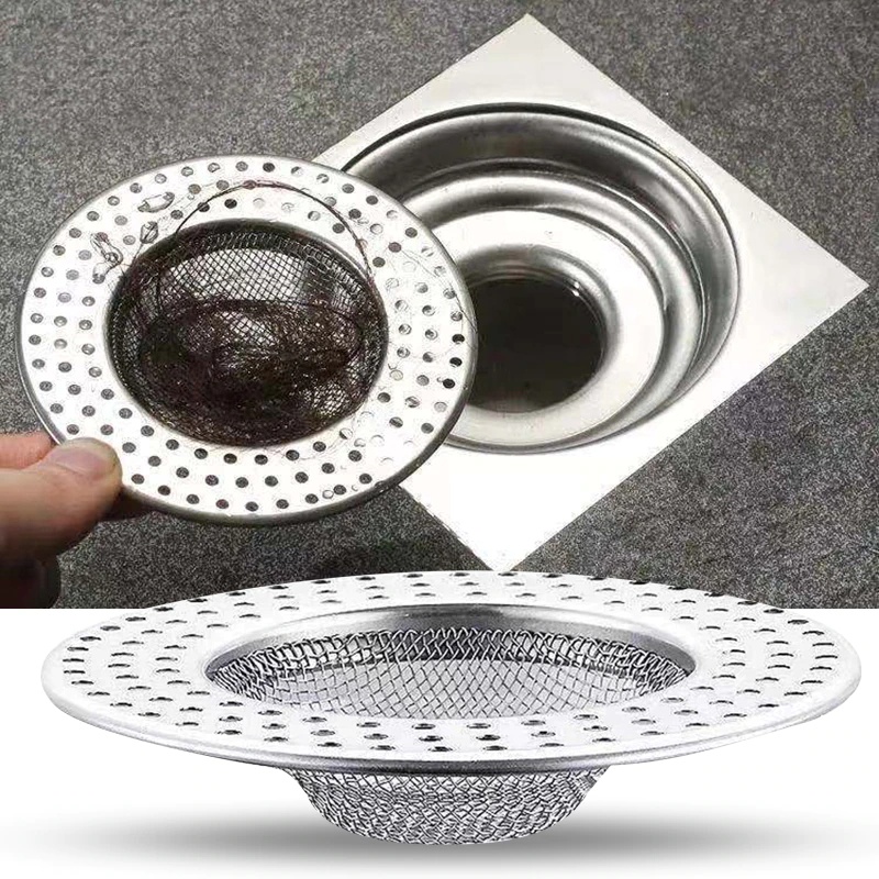 Dụng cụ bịt nắp cống lưới lọc rác inox cho nhà bếp phòng tắm chặn rác chống tắc nghẽn không gỉ