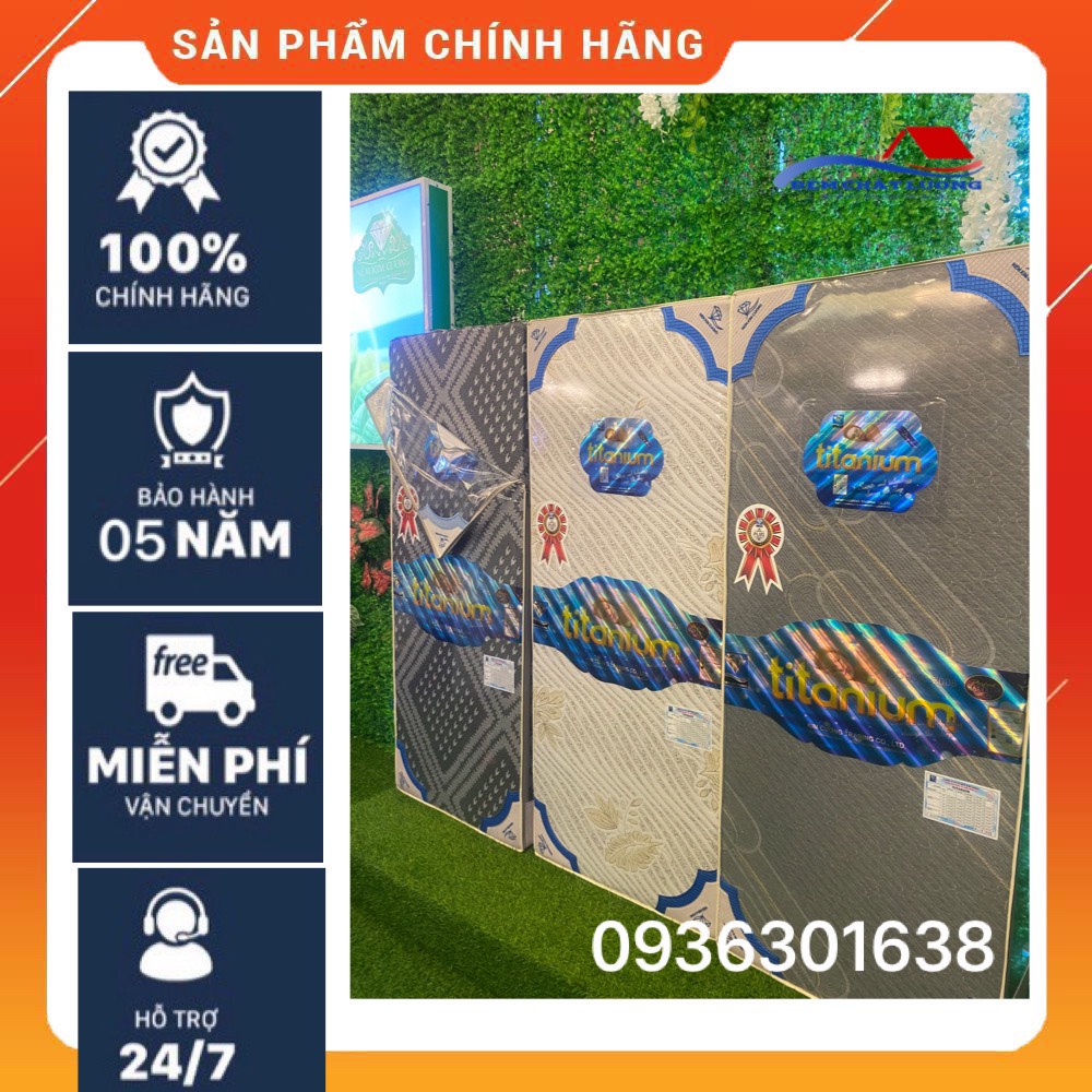 Đệm bông ép Kim Cương Titanium 3 mảnh