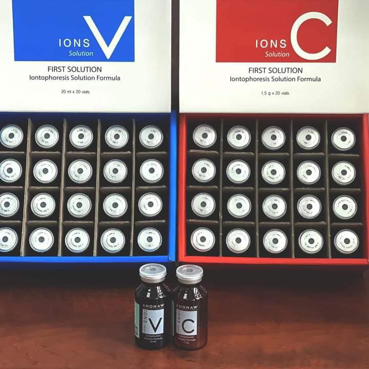 Tế Bào Gốc IONS Solution V Ahohaw Tái Tạo Phục Hồi Da Dưỡng Trắng Sáng Hộp 20 Lọ