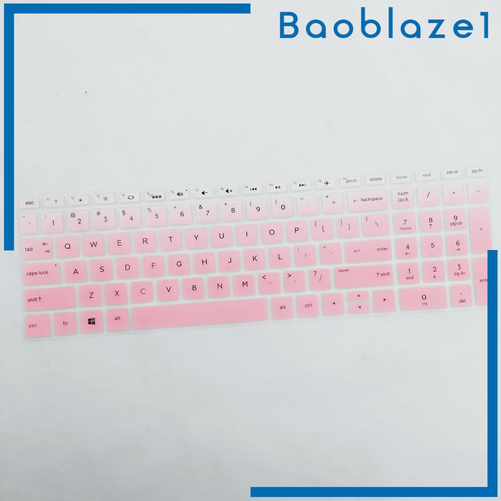 [BAOBLAZE1]Soft Laptop Keyboard Skin Protector Cover For HP 15.6 inch BF Blue