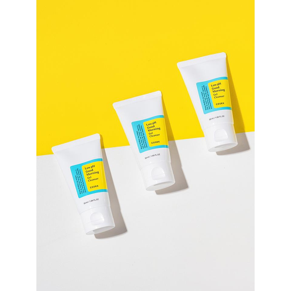 Combo Gel Rửa Mặt + Dán Mụn COSRX: Low pH Good Morning  150ml + Acne Pimple Master Patch 24 miếng