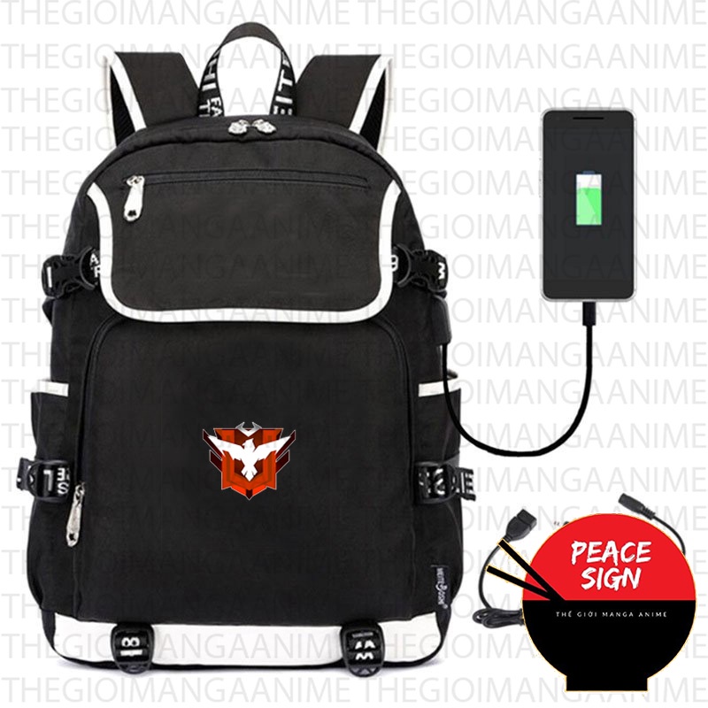 Balo nắp ngang in hình FREE FIRE game Skyler anime chibi tiện lợi đi học thời trang vải đẹp bền