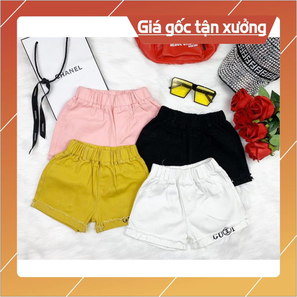 Quần Sooc Jean Cho Bé Gái (Size đại 18-32kg)