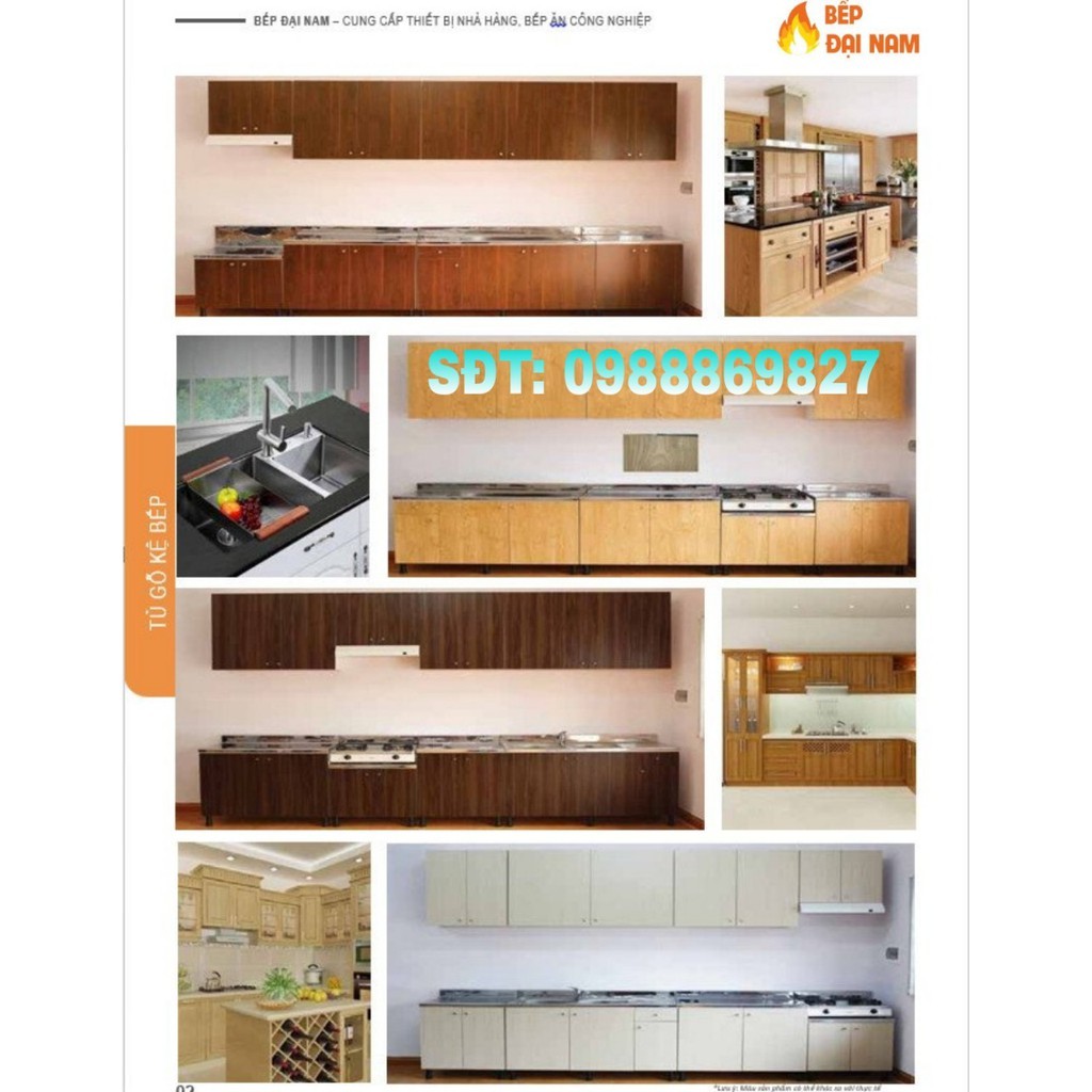 Bồn rửa chén kèm tủ gỗ sản xuất tại Bếp Đại Nam hàng cao cấp, chậu rửa bát inox kệ gỗ không han rỉ, bảo hành 12 tháng