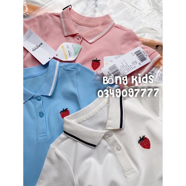 Váy Polo Bé Gái Xếp Li Thêu Dâu BalaBala