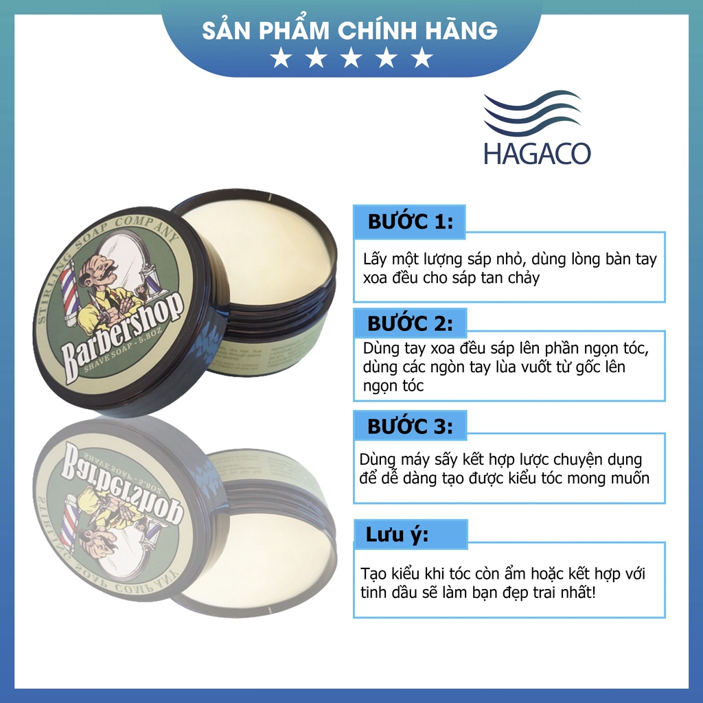 Sáp vuốt tóc tạo kiểu giữ nếp định hình tóc nam nữ BarberShop MN02