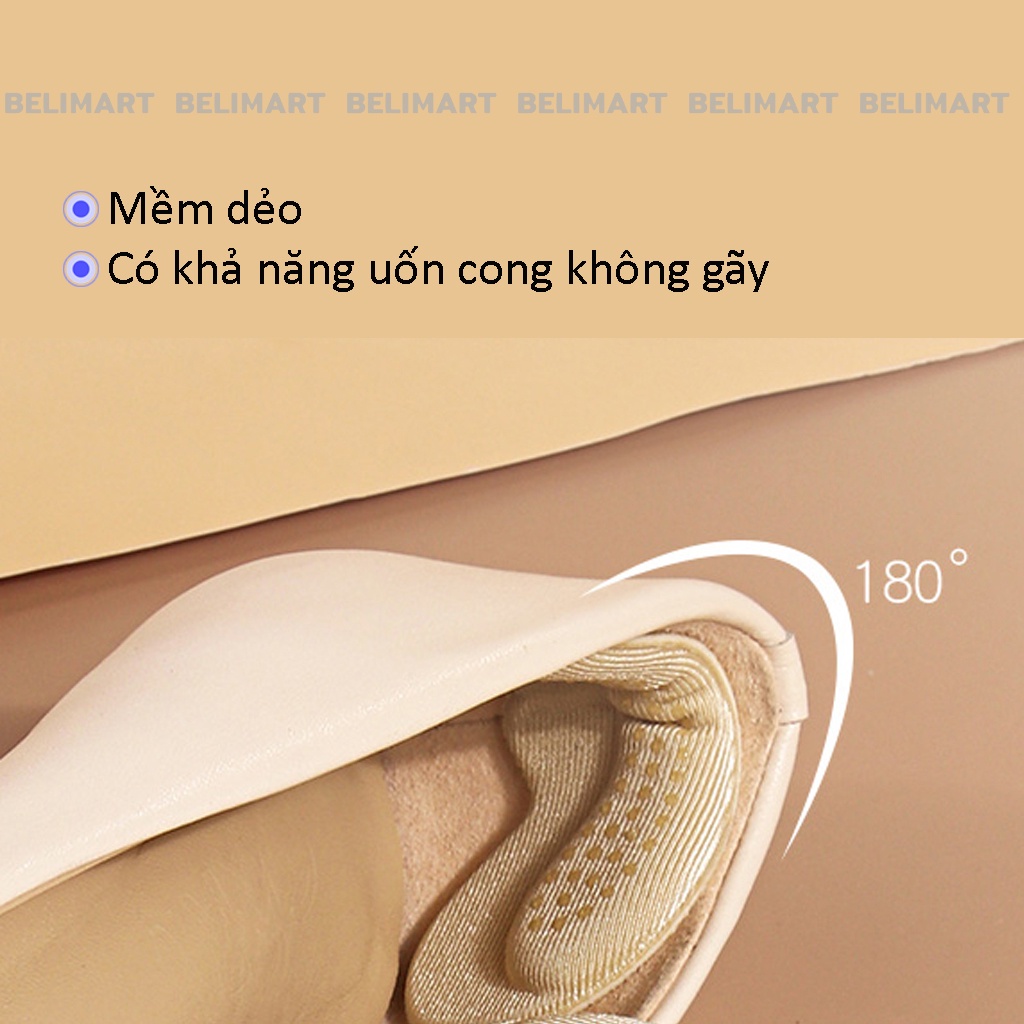 Miếng lót giày cao gót giảm size cho giày bị rộng, lót giày giúp chống tuột gót chân và trầy gót sau Beli BL021