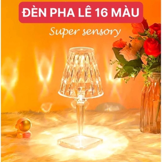 Đèn pha lê hiệu ứng xinh long lanh trang trí decor