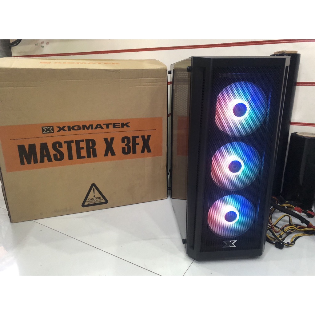 Vỏ Case( vỏ máy tính) Xigmatek Master X 3FX - 3 Fan RGB lắp sẵn - New - Chính hãng Mai Hoàng