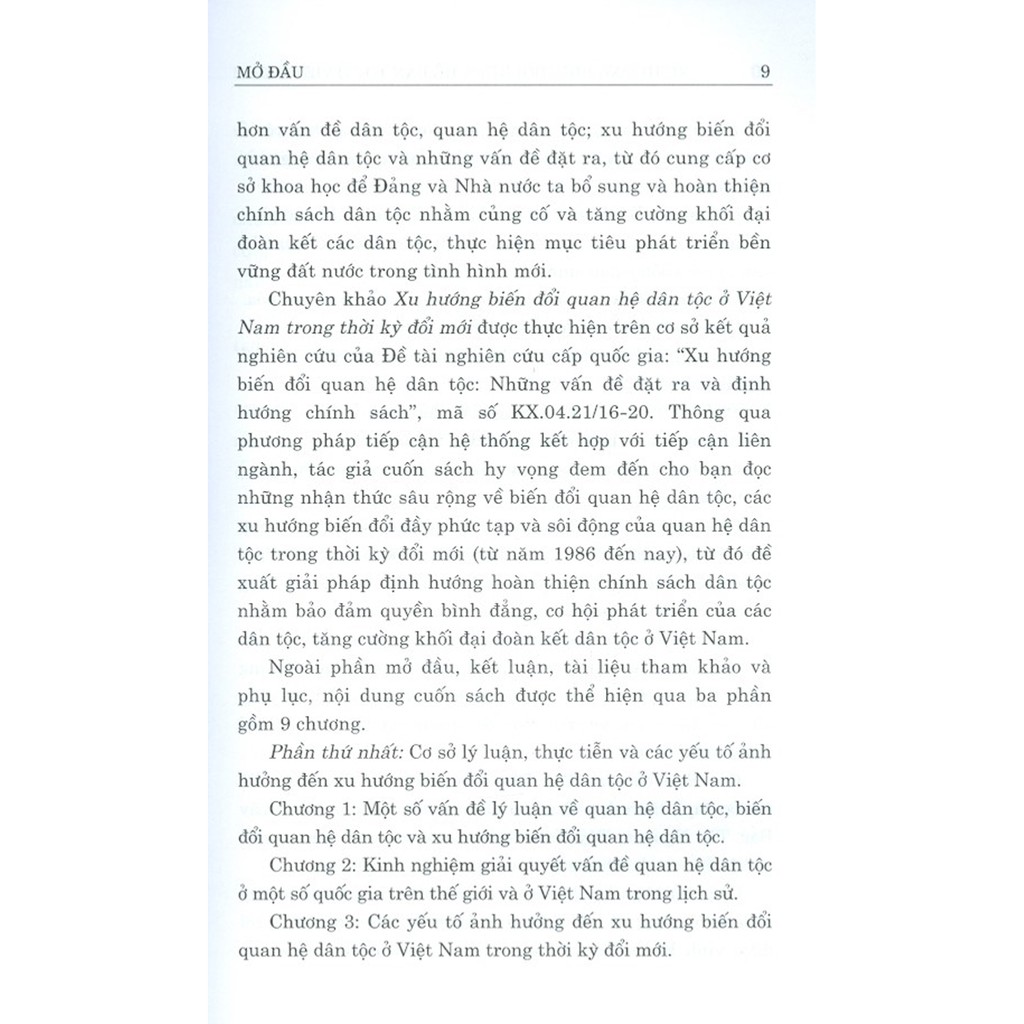 Sách - Xu Hướng Biến Đổi Quan Hệ Dân Tộc Ở Việt Nam Trong Thời Kỳ Đổi Mới (Sách Chuyên Khảo) | BigBuy360 - bigbuy360.vn
