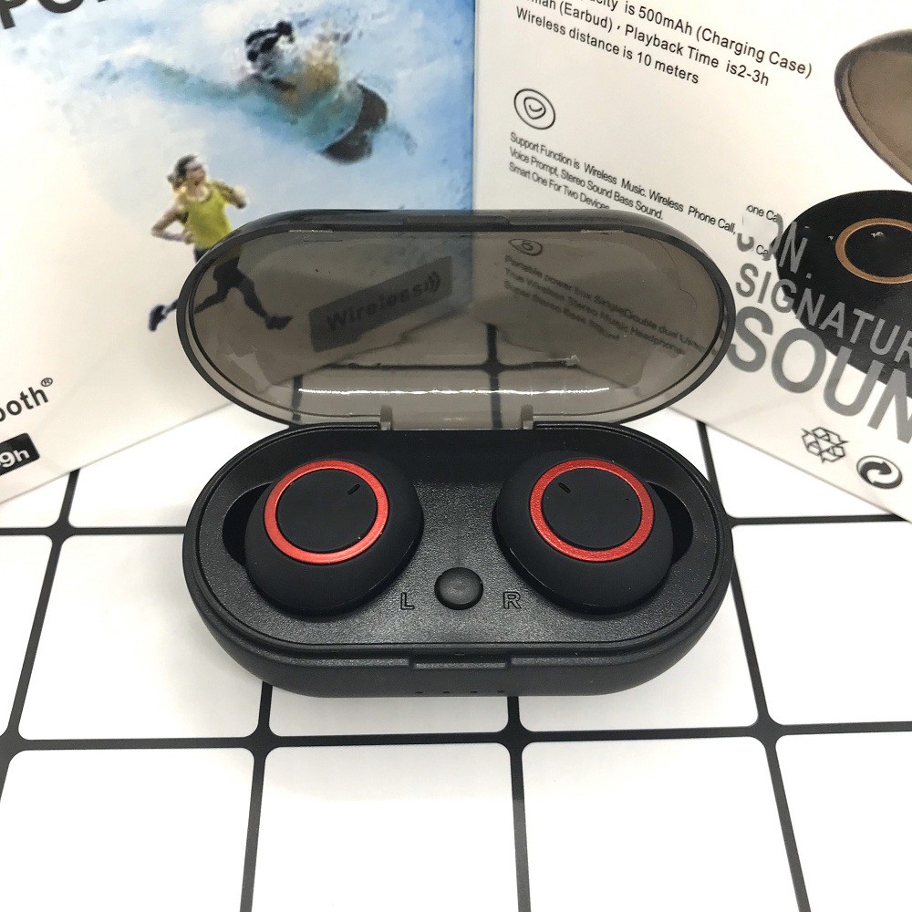 Tai Nghe TWS-D76 Super Bass Tai Nghe Bluetooth 5.0 Siêu Bass