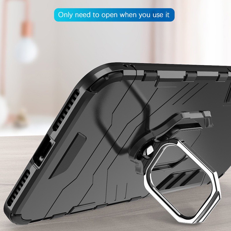 Samsung Galaxy A10 A01 A10s A20 A20s A30 A30s A31 A50 A50s A51 A70 A71 Hard Phone Case Built-in Magnetic Ring Holder For Car Driver @Ohere