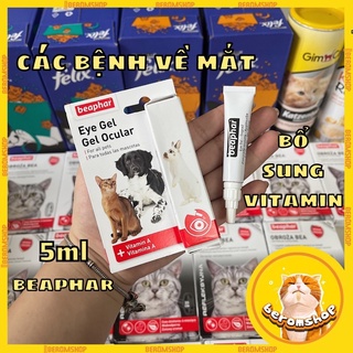 Gel nhỏ mắt cho chó mèo beaphar, làm sạch và dịu kích ứng mắt nhập đức giá cực rẻ