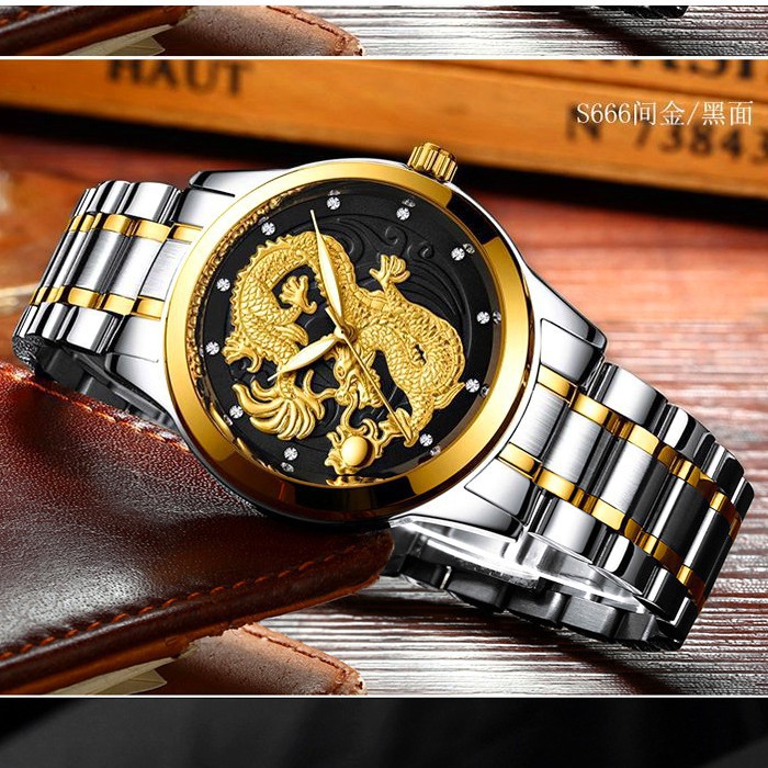 ĐỒNG HỒ NAM RỒNG FNGEEN 3D DÂY THÉP KHÔNG GỈ BẢN DOANH NHÂN CỰC CHẤT | BigBuy360 - bigbuy360.vn