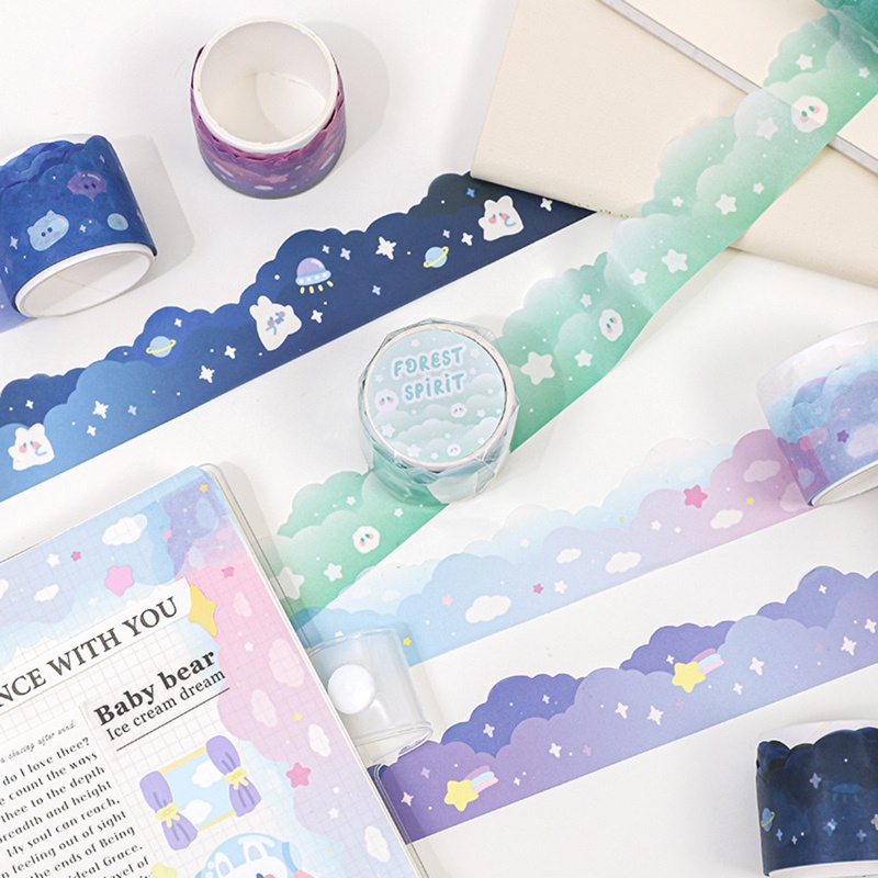Cuộn Băng Washi Họa Tiết Hoạt Hình Dùng Trang Trí Album DIY