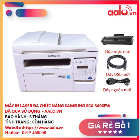 MÁY IN LASER ĐA CHỨC NĂNG SAMSUNG SCX-3406FW ĐÃ QUA SỬ DỤNG - AALO.VN