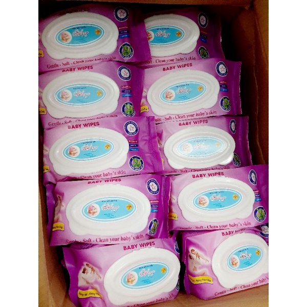 KHĂN GIẤY ƯỚT BABY WIPES BỊCH LỚN 125 GR KHÔNG MÙI