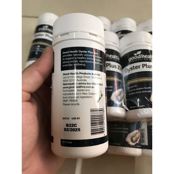 Viên uống Oyster Plus Zinc 60 viên - Date 2025
