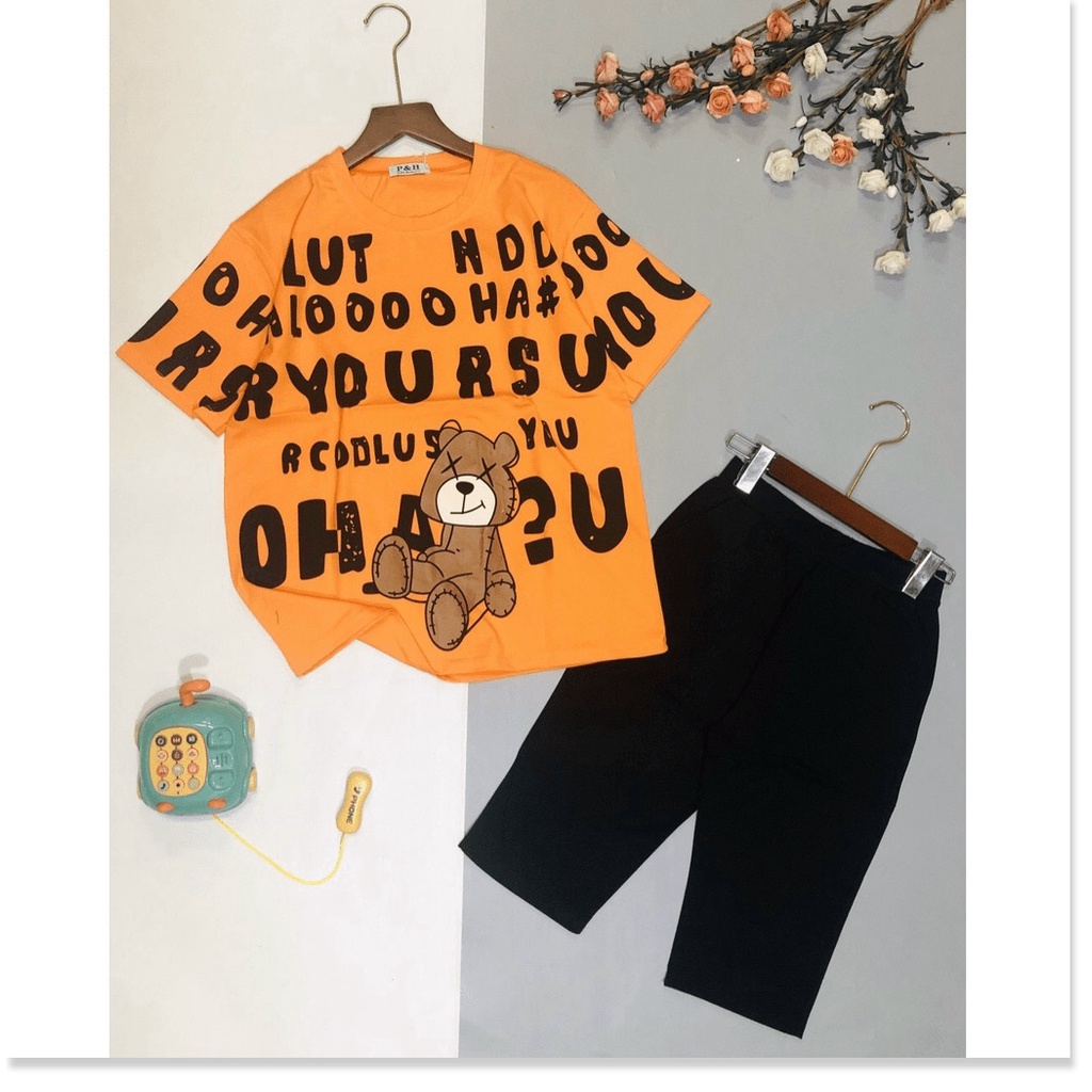 Set bộ đồ mặc nhà nữ quần lửng áo thun phong cách cho chị em THỜI TRANG KME FASHION