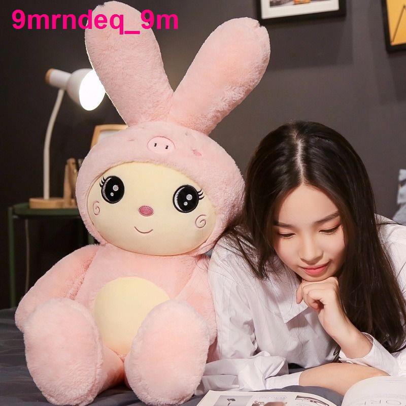 Đồ chơi sang trọng Bunny búp bê thỏ trắng nhỏ Ngày lễ tình nhân của Trung Quốc ôm gối ngủ quà sinh nhật cô gái