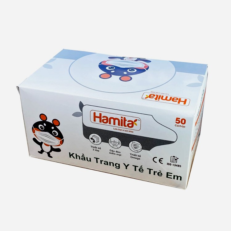 Khẩu trang y tế trẻ em Tanita 1 hộp 50 cái màu trắng