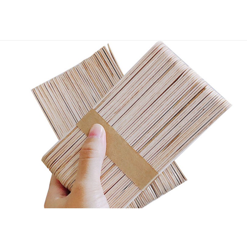 5 Que gỗ to dùng phết gel wax siêu to kích thước 15x2cm
