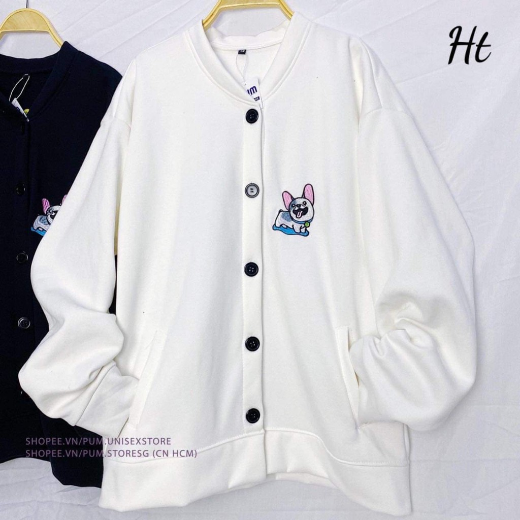Áo bomber chó tai hồng HTH1220