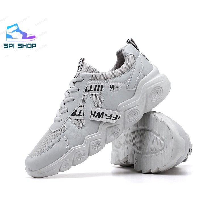 [ Hot ]Giày Thể Thao Sneaker Nam Cao Cấp SPi063 Màu Xám