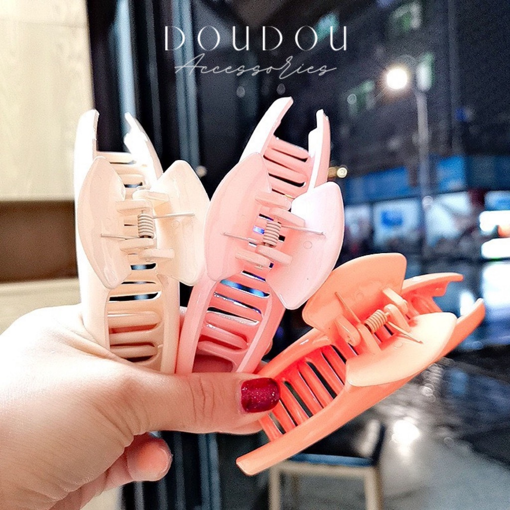 (XẢ HÀNG THANH LÝ) Phụ kiện tóc Doudou Cặp tóc Kẹp càng cua Hàn Quốc Hot Trend thời trang nhiều màu cực xinh ZJ010