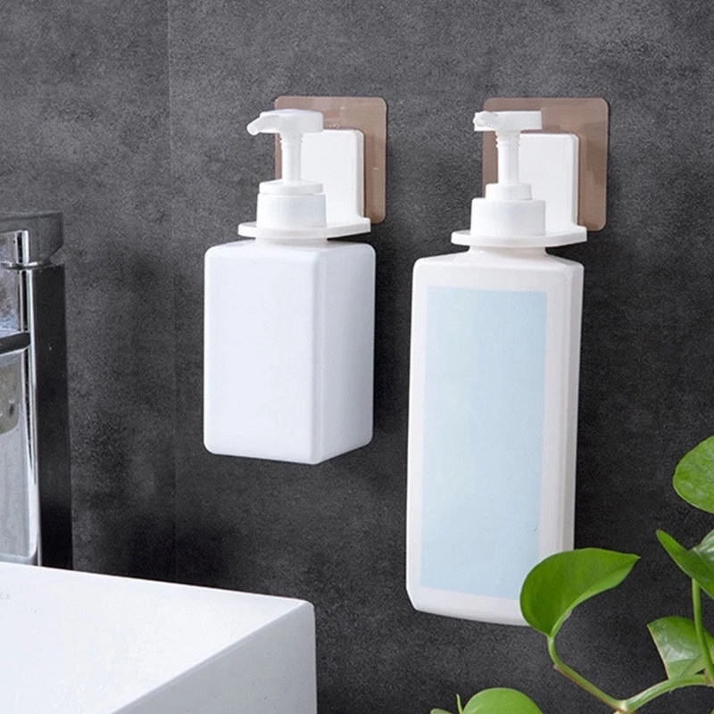 Giá Đỡ Chai Xà Phòng Gắn Tường Tự Dính Tiện Dụng Và Bền