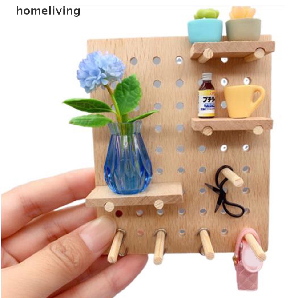 1 Bộ Kệ Gỗ Để Đồ Tỉ Lệ 1: 12 Trang Trí Nhà Búp Bê