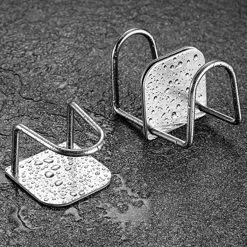 Nhà Bếp Giá đỡ Bọt Biển Bằng Thép Không Gỉ Chậu Rửa Tự Dính Phụ Kiện Bồn Rửa Nhà Bếp