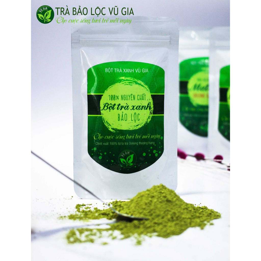 [Bộ 3] Bột Trà Xanh + Bột Đậu Đỏ  + Mật Ong Hoa Cà Phê - Nguyên Chất Vũ Gia (100g/ml/hũ) + Tặng Bộ Đắp Mặt