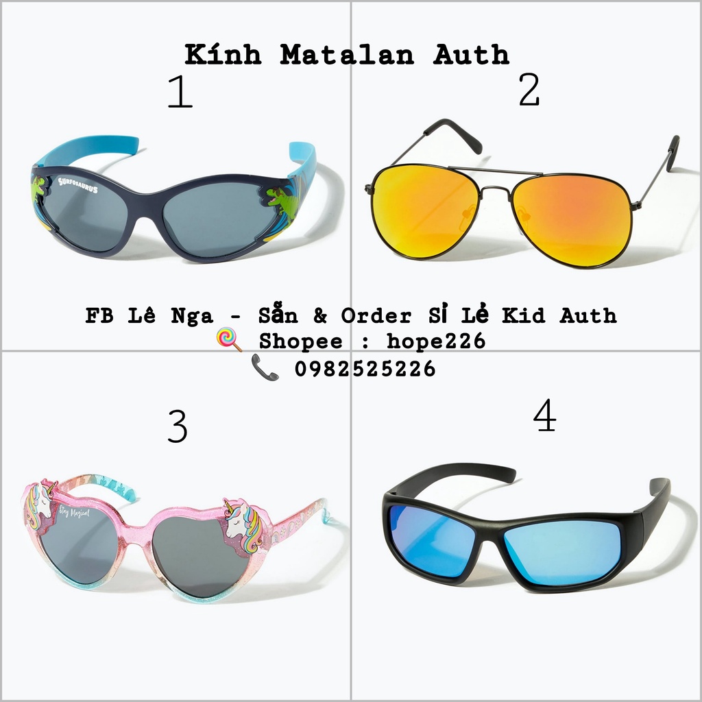 Kính kids Matalan chính hãng chống tia UV