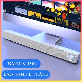 Loa bluetooth Soundbar, Loa máy tính Sada V-195 âm thanh vòm 3D siêu trầm sống động âm bass to cực chuẩn