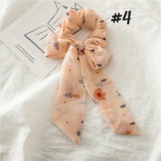 Cột tóc scrunchies nơ voan tiểu thư