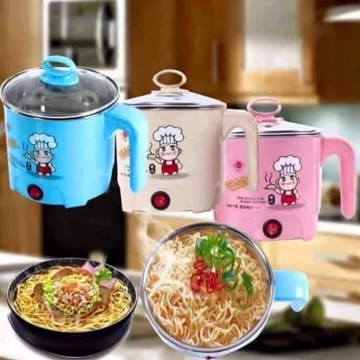 [KHO SỈ] Nồi Điện Mini 18cm Tặng Kèm Sửng Hấp Siêu Tiện Lợi Nấu Nướng Xào Hấp Tiện Lợi Vô Cùng