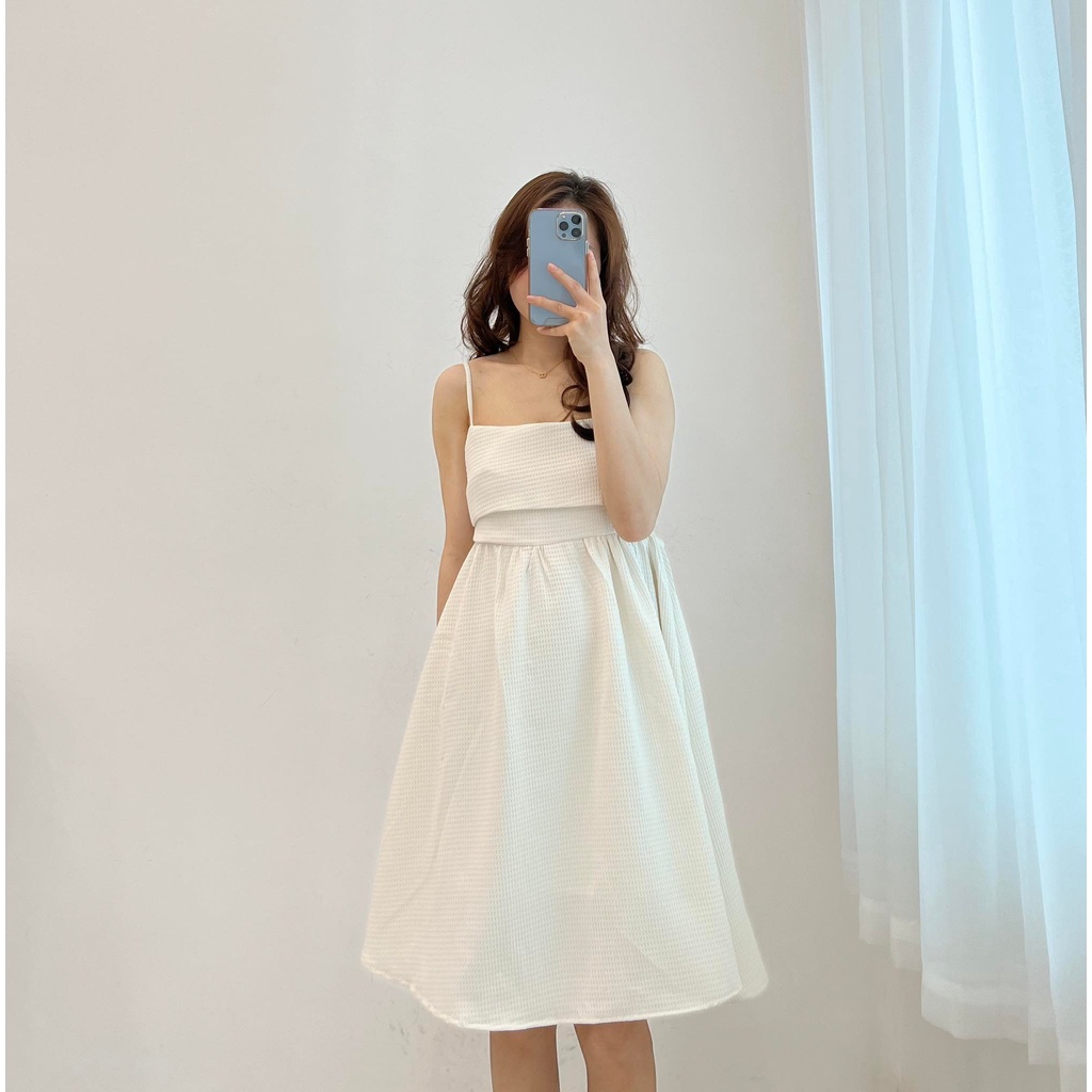 (FREESHIP)  váy hai dây xinh dây buộc lưng miho.house