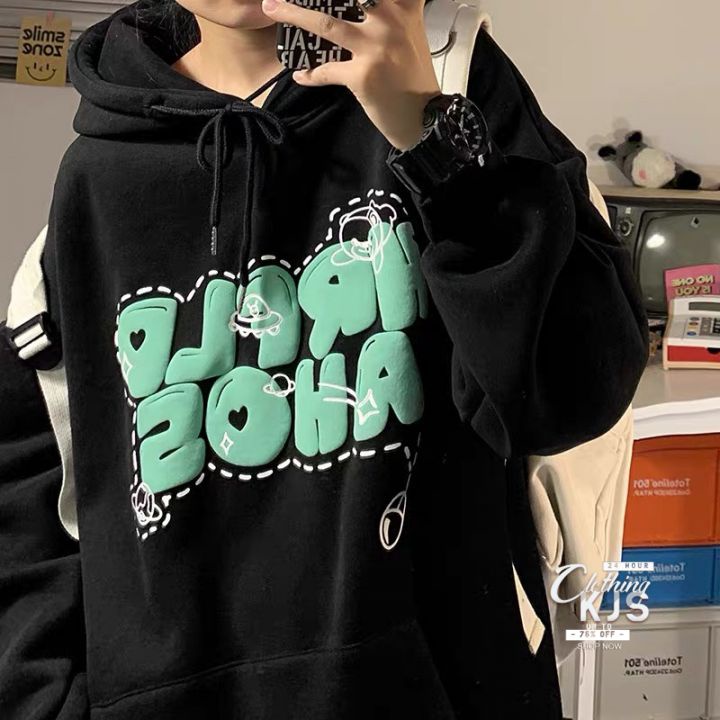 Áo Khoác Nỉ Nam Nữ - Áo Hoodie Lót Nỉ Bông KJS Clothing Dáng Rộng Unisex Hàn Quốc AHD01 | BigBuy360 - bigbuy360.vn