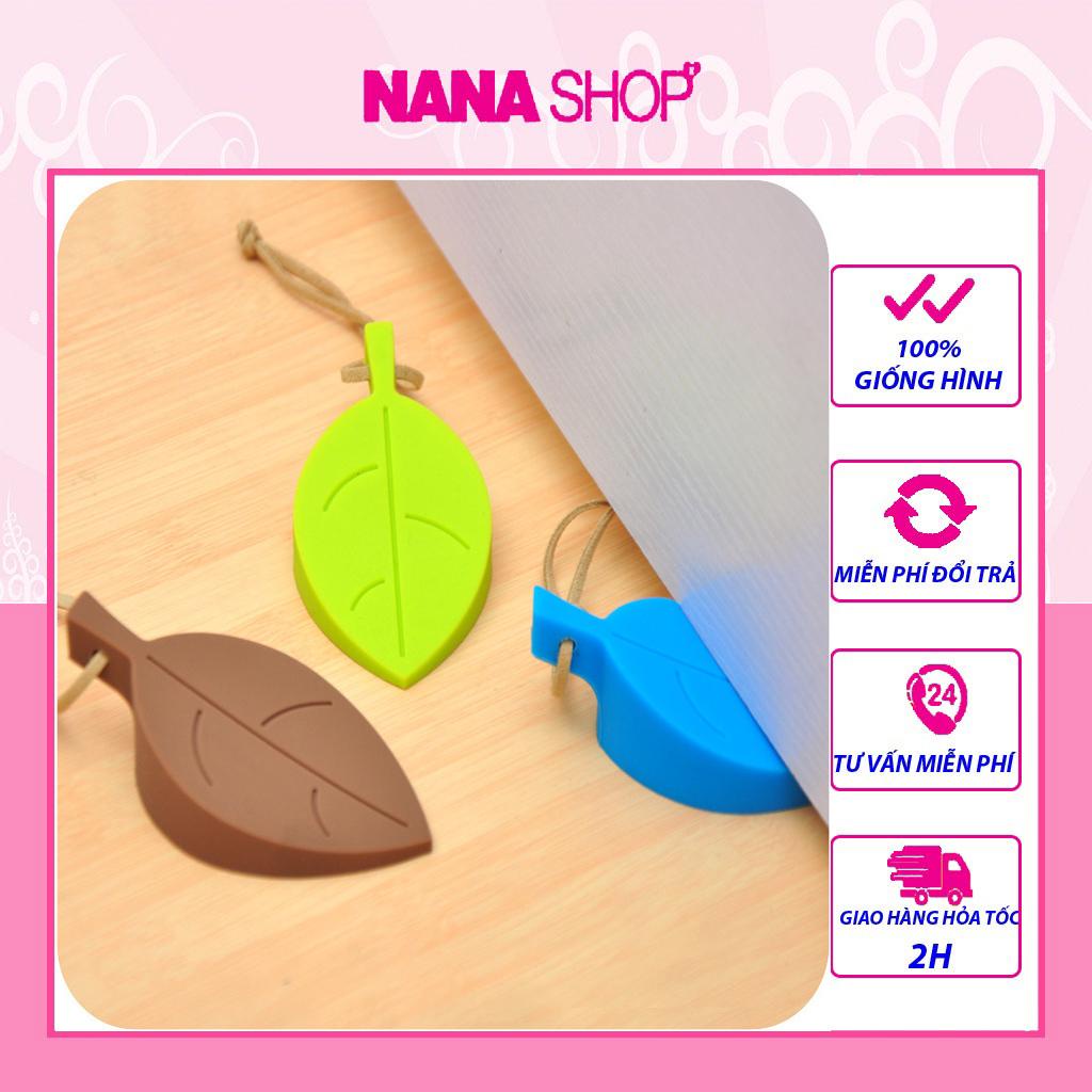 Chặn cửa silicone hình chiếc lá giúp cho chặn cửa an toàn chống va đập, kẹp tay