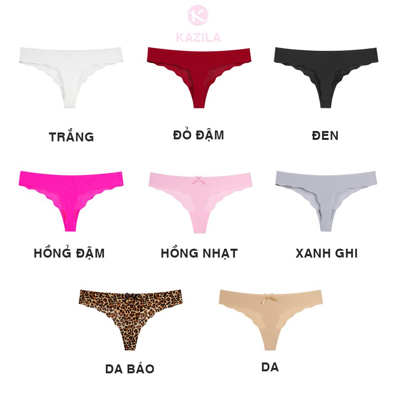 Quần lót lọt khe su đúc cạp ép viền sóng quyến rũ, quần lọt khe nữ sexy không viền may Kazila QLK7 | BigBuy360 - bigbuy360.vn