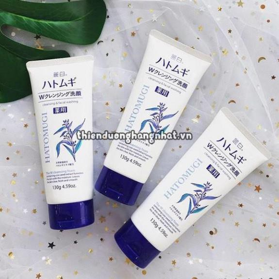 Sữa Rửa Mặt Dưỡng ẩm Trắng Da Hatomugi Reikaku Nội Địa Nhật | Sữa Rửa Mặt Hạt Ý Dĩ Nhật Bản - 130g