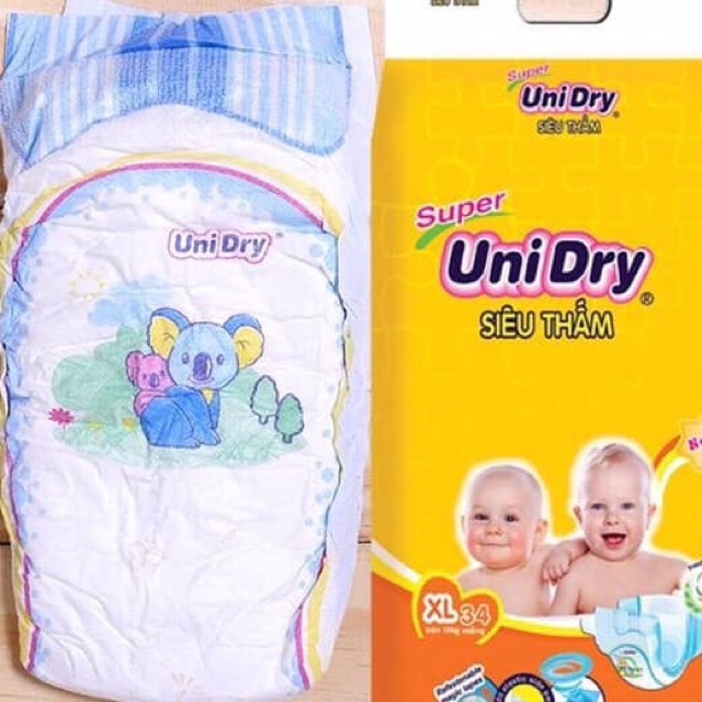 ( Tặng quạt điện thoại)Combo 4 tã dán Unidry S48/M42/L38/XL34