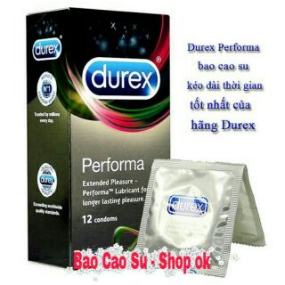 1 Hộp 12 cái Bao Cao Su Durex_Performa - kéo dài thời gian Quan hệ